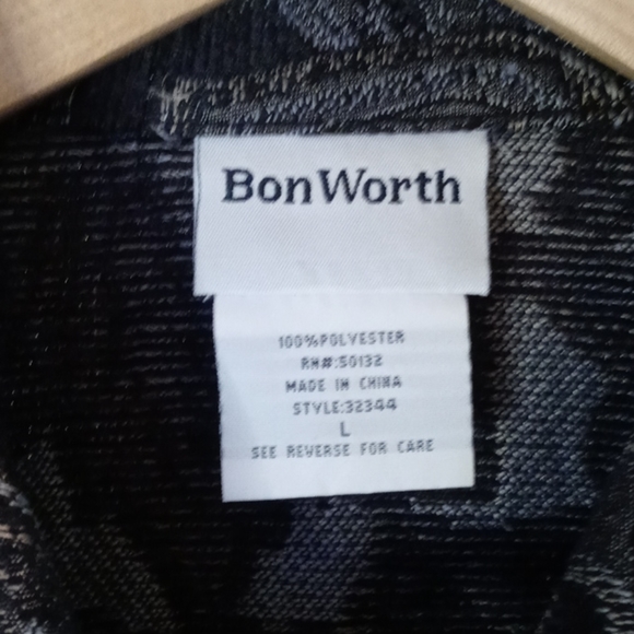 BonWorth Black Patter Blazer - Picture 2 of 5